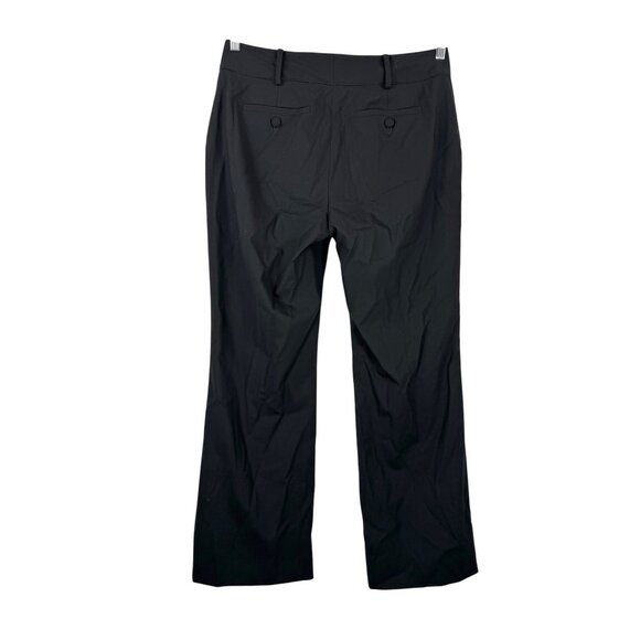 Banana Republic stretch wool blend straight leg trousers black sz‎ 10P - Picture 2 of 7